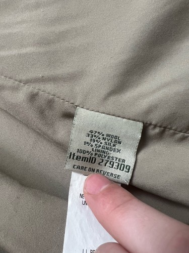 Giacca blazer donna LL Bean misto lana e seta marrone pied de poule - taglia 1X - Foto 6 di 9