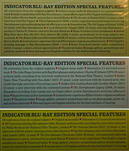 New & Sealed UK Editions The Sinbad Trilogy Blu-ray All 3 Films Restored in 2019 - Picture 3 of 12