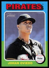 2024 Topps Heritage Johan Oviedo #104 Baseball Pittsburgh Pirates