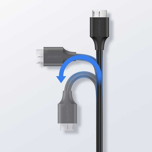 Kabel Ugreen USB-C zu Micro USB-B 5/Gbps 1m Schwarz Schnellladenkabel Datenkabel - Bild 8 von 12