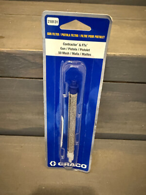 Graco 218131 Gun Filter For Contractor And FTx Guns. 50 Mesh For Latex Material