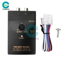 PH-2 Car Speaker High to Low Subwoofer Audio Converter with Delay Function