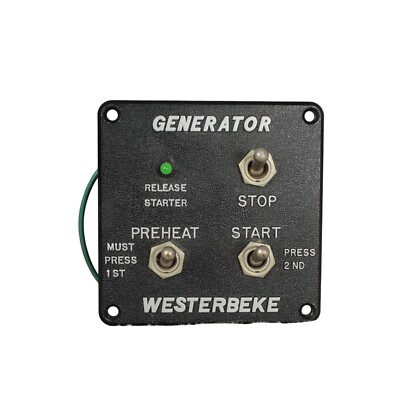 WESTERBEKE 44336-WES Remote Start-Stop Panel 15 Pin Amp Connector