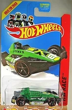 2014 Hot Wheels #162 HW Race-Track Aces ARROW DYNAMIC Green/Black Variant wMC5Sp