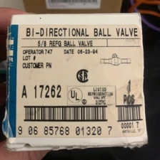 Mueller Refrigeration A17262 Bi-Directional Ball Valve 5/8"! Brand New NOS