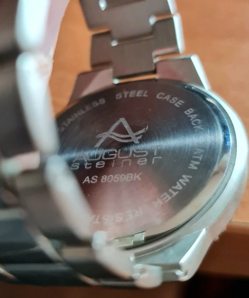 Orologio Uomo acciaio AUGUST STEINER Water Resistant 3 ATM - Immagine 4 di 4