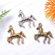 20Pcs TIBETAN SILVER Horse Charms Pendants 22X21MM H874