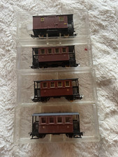 Egger-Bahn H0e 4 x Personen/Packwagen   TOP + OVP