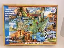 White Mountain 1000 Piece Jigsaw Puzzle National Parks America Complete 530