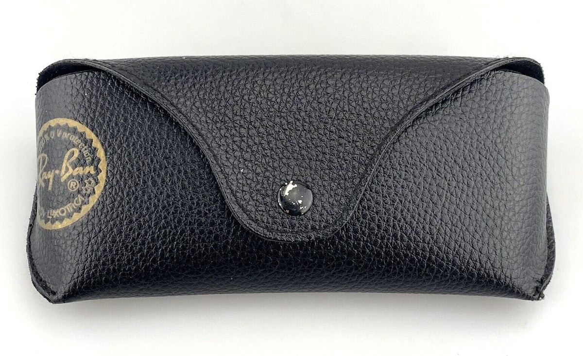 Ray-Ban Sunglasses & Black Pebbled Leather Case Ray-Ban Sunglasses Case by Luxottica Black Soft Leather | eBay main image 3