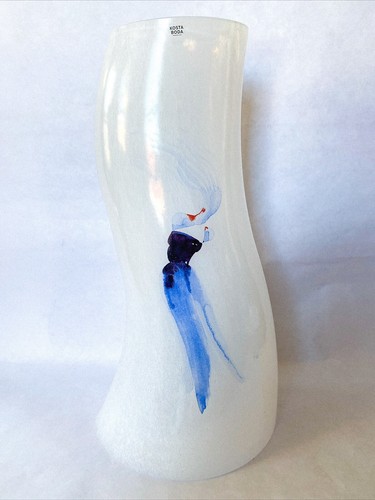Kosta Boda Kjell Engman 14" Tall Spectacular CATWALK Art Glass Vase NEW W/ BOX - Picture 2 of 11
