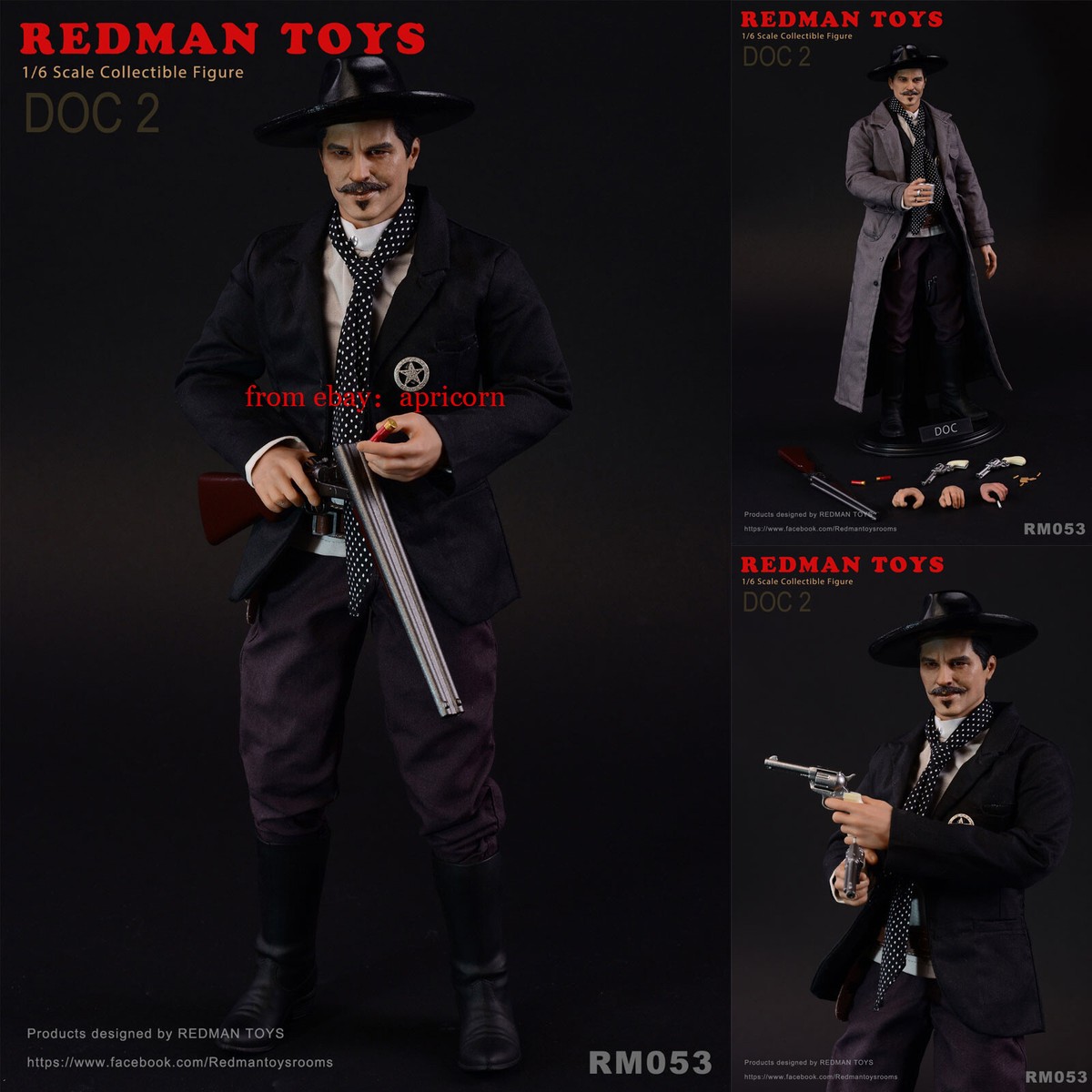 REDMAN TOYS RM053 DOC 2 The COWBOY 1/6 Action Figure Model