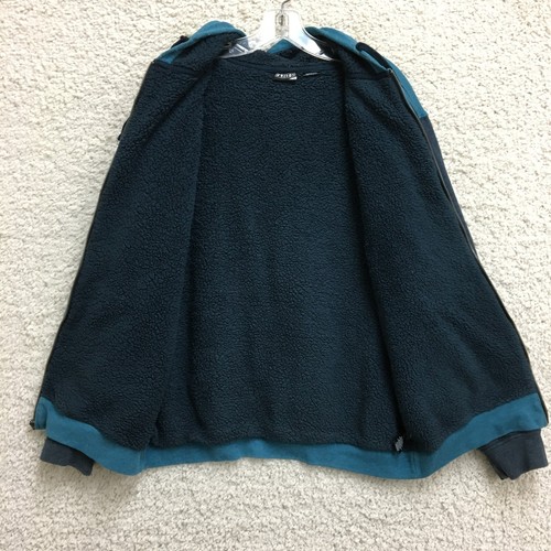 Volcom Hoodie Large Adult Blue Full Zip Sweatshirt Fleece Lined Pockets Mens L - Picture 5 of 12