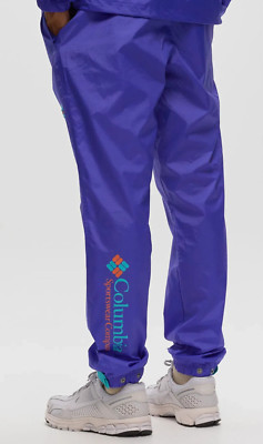 MENS M - NEW Columbia Sportswear Water-Repellent Windbreaker Riptide Wind Pants
