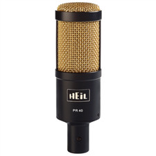 Heil Pr-40 Dynamic Studio Mic Large Diaphragm Black+gold Mesh