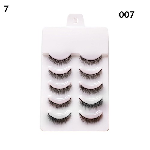 5 Pairs False Eyelashes Mink Natural Extension Black 3D Soft Lashes Makeup* AU ↖ - Picture 19 of 26