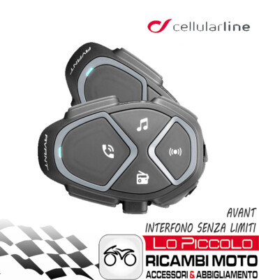 CELLULARLINE INTERPHONE BLUETOOTH INTERFONO AVANT CONFEZIONE DOPPIA PER 2  UTENTI | eBay