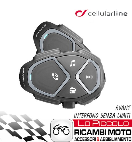 CELLULARLINE INTERPHONE BLUETOOTH INTERFONO AVANT CONFEZIONE DOPPIA PER 2  UTENTI | eBay