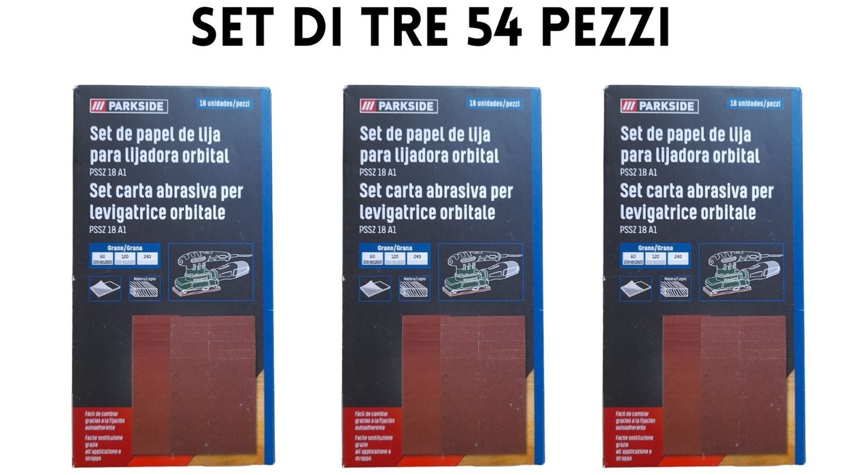 Carta Vetrata Per Levigatrice 93x185mm - 35 Pezzi Con Grana 40-240 - Foto 3
