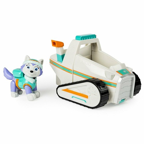 PAW PATROL EVEREST RESCUE SNOWMOBILE ACTION FIGURE VEHICLE PUP FIGURINES KID TOY - Picture 3 of 3