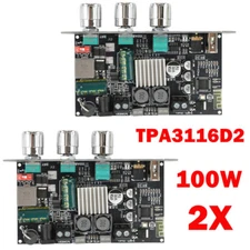 2Pcs ZK-1001U 100W For Mono Bluetooth Audio Power Amplifier Board Module US
