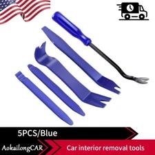 5Pcs Car Trim Removal Tool Set Hand Tools Pry Bar Panel Door Interior Clip Kit