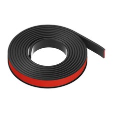 16mmx3000mm Flexible TPE Self Adhesive U-Shape Veneer Edging Edge Banding Black