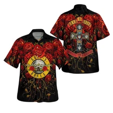 Guns N Roses Classic Logo Appetite for Destruction 2024 Trending Hawaiian Shirt