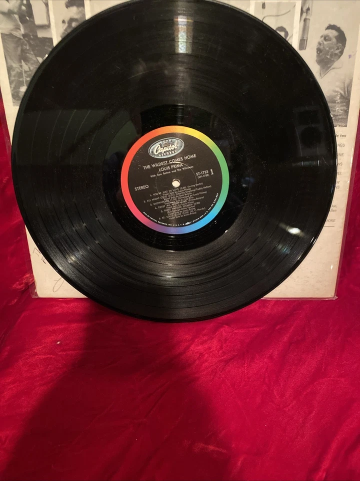 Louis Prima LP The Wildest Comes Home -Capitol -G+ Vinyl- Signed By Louis Jr! - Image 4 of 4