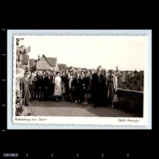 Old Vintage Photo MEN WOMEN ROTHENBURG OB DER TAUBER RPPC