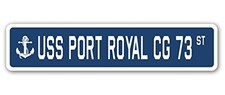USS Port CG 73 Street Sign us Navy Ship Veteran Sailor Gift