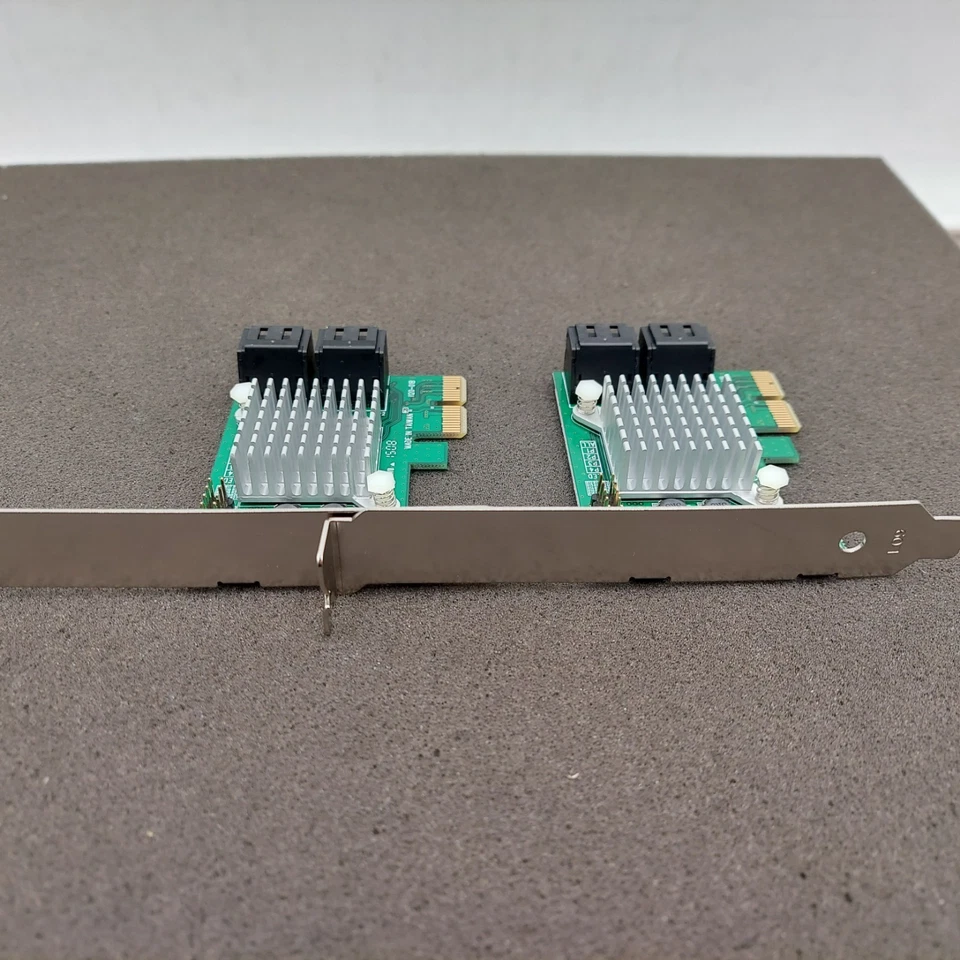 2X 4 Port PCI Express 2.0 SATA III 6Gbps RAID Controller Card HyperDuo I120-01B - Image 3 of 4