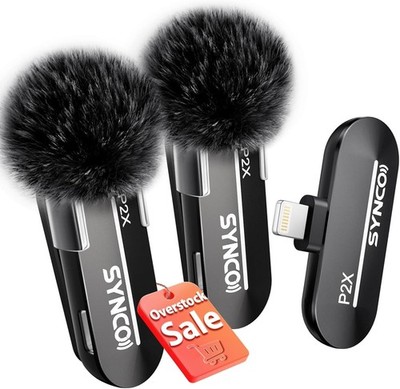 SYNCO Wireless Lavalier Microphone - P2XL Professional Lapel Clip-on Mics