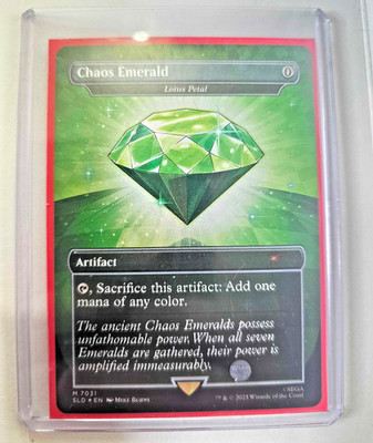 MTG Chaos Emerald Lotus Petal No. 7031 (green)   Secret Lair Sonic - NM EN