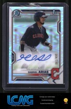 D8G 2021 Bowman #CPA-GA Gabriel Arias Chrome Prospect Autographs Refractor #/499