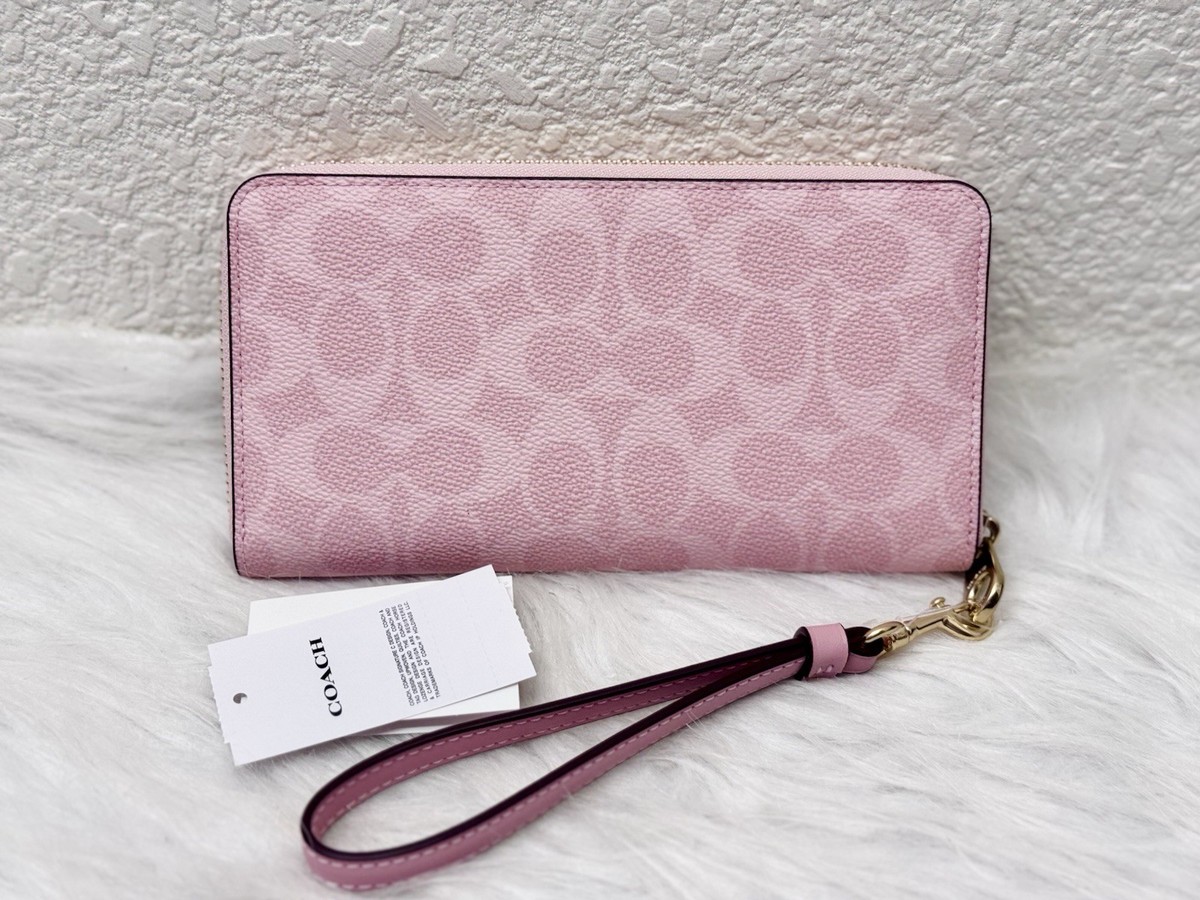 バッグ Coach Suede Zip Accessory Pouch Bag Pink Coach Suede Zip Accessory Pouch Bag Pink