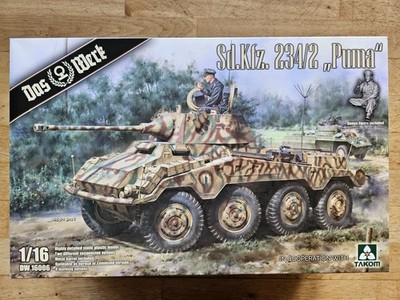 1:16 Sd.Kfz. 234/2 schwerer Panzerspähwagen 5cm Puma - Das Werk 16006