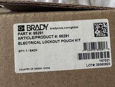 Brady Lockout / Tagout Pouch Kit 65291 NIB, Free Shipping