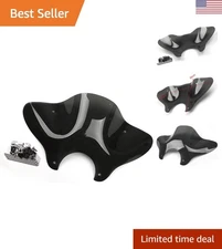 7/8" Motorcycle Windscreen - Perfect Fit with Mounting Kit Included