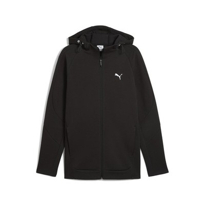 PUMA Evostripe Full Zip Hoodie Mens Black Casual Athletic Outerwear 68461301