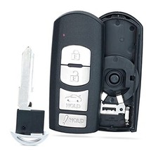 Beefunny Replacement Remote Car Key Shell Case Fob 4 Button for Mazda 3 6 204 1