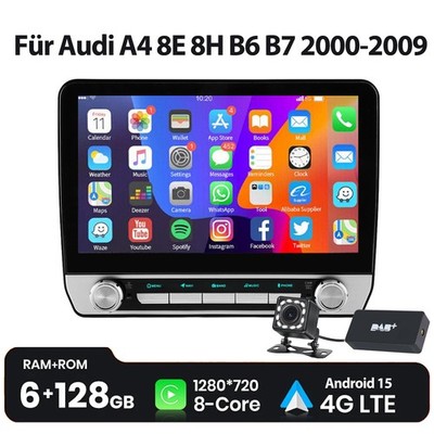 128G Android Carplay Autoradio GPS RDS NAVI Bose FM Für Audi A4 S4 RS4 CAM DAB+