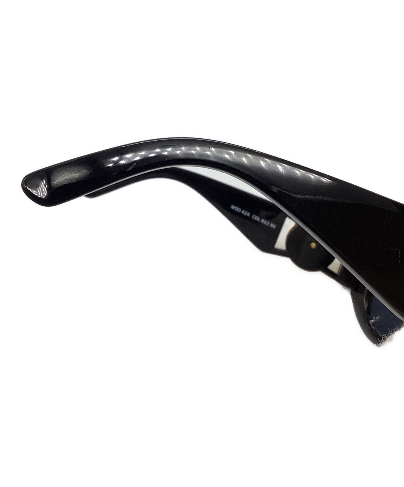 VERSACE MOD424 Men's Sunglasses Black Used - Temple Decorated Fashion Accessory thumbnail 8