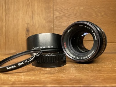 *Near Mint w/ Hood* Canon FD 50mm F/1.4 S.S.C SSC Standard MF Lens From Japan