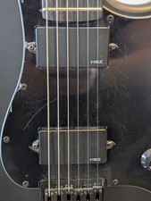 Harley Benton ST-20HH Active SBK Electric Guitar Matt Black-Had Set-up