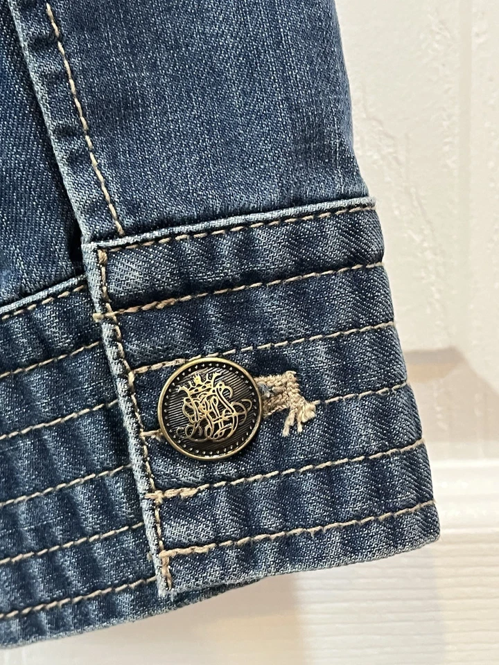 Chaqueta vaquera estilo militar Chico’s Chico’s 1/ EE. UU. mediana- 8 Foto 4 de 4