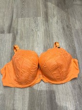 Ann Summers Sexy Lace Melon Orange Plunge Bra Size 44FF