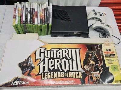 Xbox 360 Slim Console  Guitar Hero 3  Bundle Marvel Dreamcast Collection 