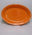 VTG 2003-2017 Fiesta Tangerine Large Oval Serving Platter Retired 13.5 X 9.5 NM