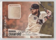 2019 Topps Major League Material Relics Gold 33/50 Brandon Crawford #MLM-BC 6k2